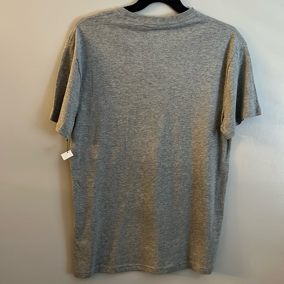 PAPA BUNNY Tee * EASTER T-Shirt * Gray with Black and Blue * M * Easter Bunny * - Picture 3 of 4